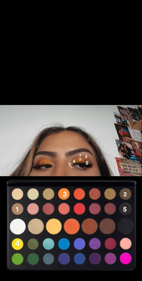 Makeup Ideas James Charles Palette, Morphe James Charles Palette Looks, Eyeshadow Looks James Charles Palette, James Charles Palette Looks, Yellow Cut Crease, Mac Makeup Eyeshadow, James Charles Palette, Makeup Morphe, Makeup Pictorial