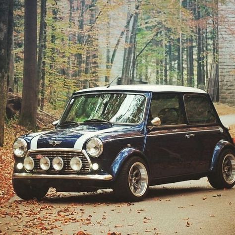 Car of the day Owner: @leebenswerk absolutely stunning... Classic Cross Stitch, Classic Mini Cooper, Rover Mini Cooper, Mini Morris, Mini Cooper Classic, Mini Copper, New Sports Cars, Mini Coopers, Austin Mini