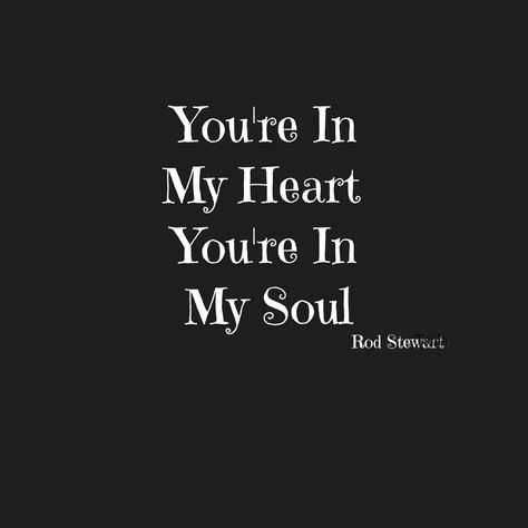 You're in my heart you're in my soul You’re In My Heart, You’re My Favorite, I Feel You In My Soul, My Soul Hurts, Handsome Quotes, Good Morning Handsome Quotes, Morning Handsome, You Are My Soul, You Rock My World