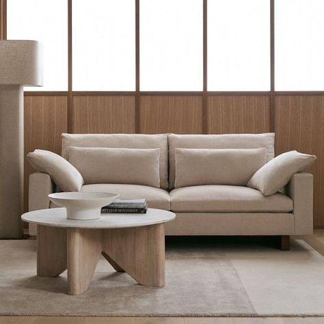 Modern & Contemporary Sofas & Loveseats | West Elm Harmony Sofa, Most Comfortable Couch, West Elm Sofa, Reclining Sofa Living Room, Dads Office, White Sectional Sofa, Plant Bedroom, Living Room Couches, Lake Home Decor