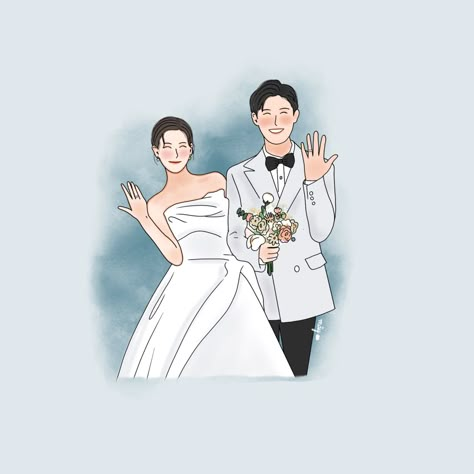 Cartoon Wedding Invitations Illustration, Wedding Cartoon Illustration, Wedding Art Illustration, Engagement Cartoon, Bride And Groom Illustration, Wedding Cartoon, Wedding Gif, Bride And Groom Cartoon, Wedding Couple Cartoon