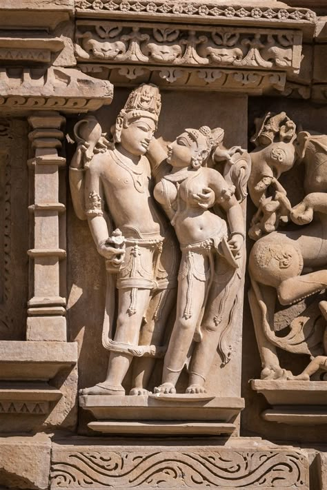 Khajuraho – Parshvanatha Temple – Kevin Standage Khajuraho Sculpture, Blender Sculpting, Temple Sculpture, Lord Krishna Sketch, Khajuraho Temple, Krishna Sketch, Historical Sculptures, Ancient Indian Art, Tantra Art