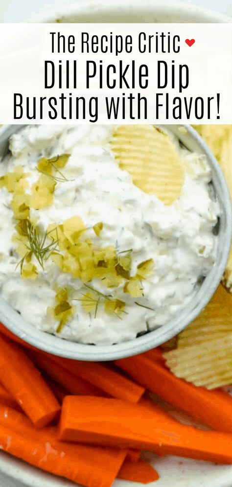 Fill Pickle Dip, Pickel Dip, Dill Pickle Chip Dip, Recipe With Pickles, Dill Pickle Dip Recipe, Pickle Dip Recipe, Dill Pickle Dip, Savory Dips, Pickle Dip