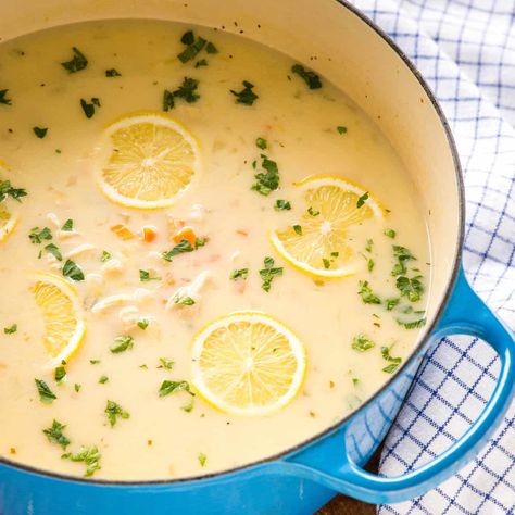 Avgolemono Soup Aveglemeno Soup Recipe, Avelemono Soup, Avolegmono Greek Soup, Avogolemo Soup, Avgolemono Soup Authentic, Orzo Soup Recipes, Avgolemono Soup, Greek Lemon Chicken Soup, Lemon Soup