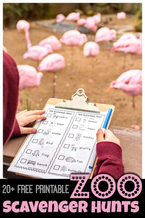 Zoo Scavenger Hunt, Zoo Field Trip, Scavenger Hunt Template, Habitat Activities, Zoo Activities, Animal Activities For Kids, Homeschool Field Trips, Scavenger Hunt For Kids, Printables For Kids