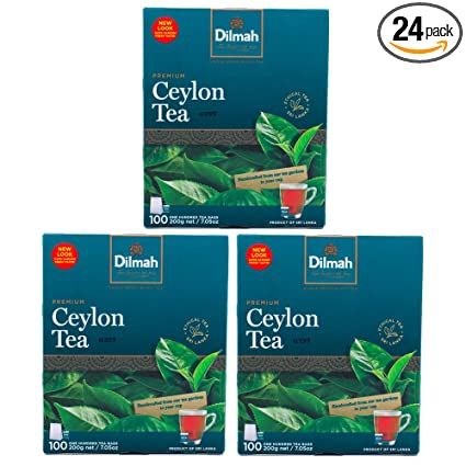 Dilmah Premium 100% Pure Ceylon Tea, 100-Count Tea Bags (Pack of 3) Tea Caffeine Levels, Ctc Tea, Dilmah Tea, Gourmet Food Store, Ceylon Tea, Pu Erh Tea, Perfect Cup Of Tea, Tea Sampler, Premium Tea