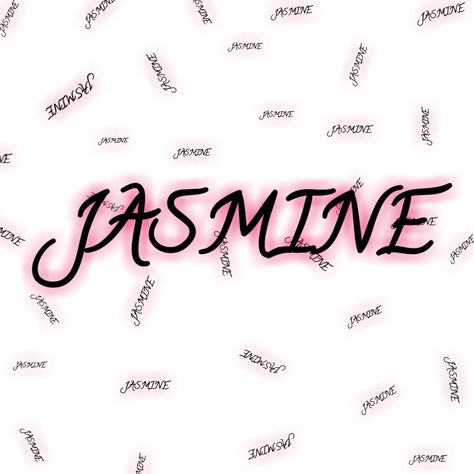 Jasmine Name, Hypebeast Iphone Wallpaper, Pink Jasmine, Word Fonts, Betty Boop Art, Signature Ideas, Name Wallpaper, Name Stickers, Name Art