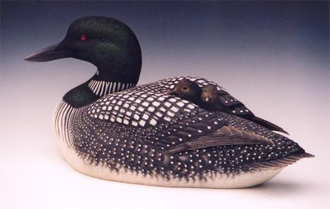 Loon Carving, Chainsaw Carving Patterns, Waterfowl Art, Carved Wall Art, Decoy Carving, Wood Duck, Bird Carving, Wood Carving Designs, Chainsaw Carving