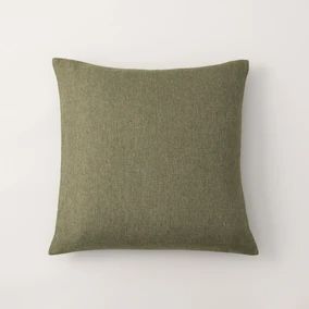 Reversible Velour Cushion Blush Olive | Dunelm Green Cushions Living Room, Cushions Living Room, Static Caravan, Green Cushions, Color Crafts, Color Grouping, Cottage Home, Green Olive, Cushion Filling