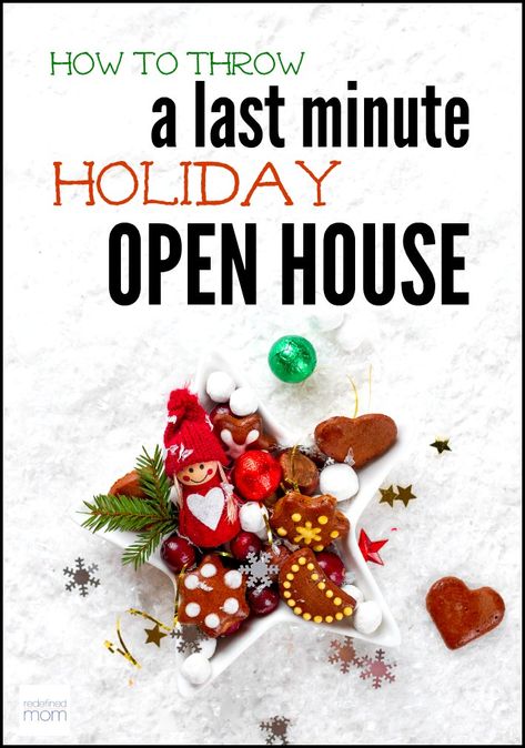 Plan a party in less than 24 hours? Absolutely. Here's how to throw a last minute holiday open house that's low-stress and full of spur of the moment fun. Christmas Open House Menu, Spicy Beef And Broccoli, Christmas Open House Invitations, Holiday Open House Invitations, Beef And Broccoli Recipe, Open House Parties, Holiday Open House, Open House Invitation, Christmas Open House