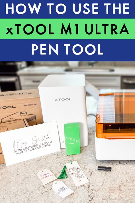 Learn how to use the xTool M1 Ultra pen tool. This ultimate laser craft machine does way more than just laser making it the perfect tool for crafters. Xtool M1 Ultra Projects, Family Binder Printables, Crayon Holder, Laser Projects, Single Line Drawing, Laser Machine, Pen Tool, Tool Holder, Hand Lettered