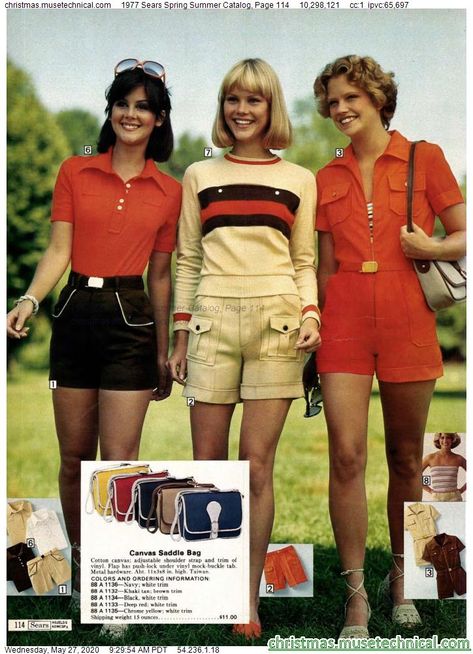 1977 Sears Spring Summer Catalog, Page 114 - Christmas Catalogs & Holiday Wishbooks 1977 Fashion Women, 1960s Summer Fashion, 1970s Summer Fashion, 1978 Fashion, Vegas Fits, 1979 Fashion, 1977 Fashion, 70s Inspired Outfits, 70s Clothing