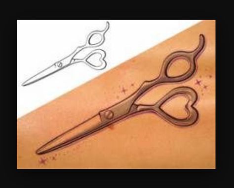 Shears Hair Stylist Tattoo Designs, Hair Scissor Tattoos, Lash Tattoo, Cosmetology Tattoos, Shears Tattoo, Hairdresser Tattoos, Hairstylist Tattoos, Stylist Tattoos, Body Modification