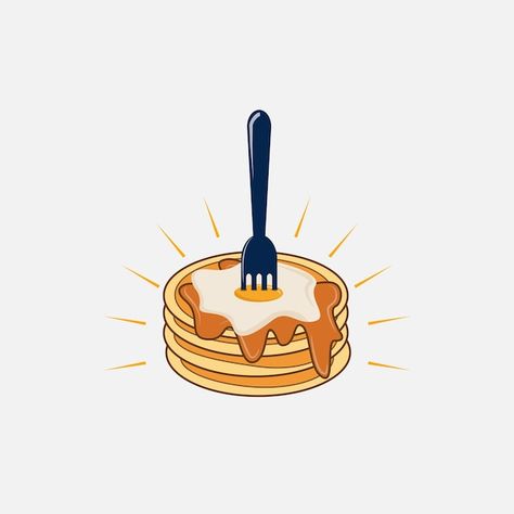 Pancake Logo, Egg House, Egg Logo, Baking Kit, Travel Pictures Poses, Pictures Poses, Background Black, Gold Logo, Vector Photo