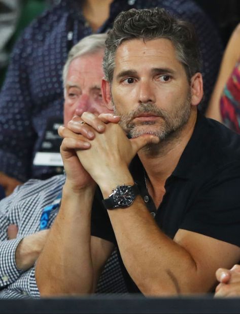 Eric Bana Eric Bana, Australian Actors, Soft Curls, Dark Eyes, British Actors, Old Men, Snapchat, Romance, Long Hair Styles