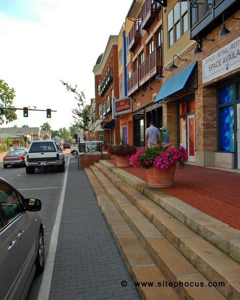 Raised sidewalk at the Creekside Gahanna development outside of Columbus, OH. Gahanna Ohio, Granville Street, Graphics Inspiration, Open Air, Columbus, Great Places, Ohio, The Outsiders, Road