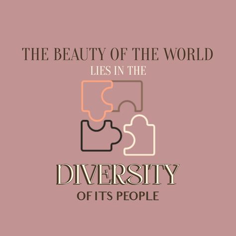 diversity quotes, short deep quotes, quotes about diversity, graphic design, puzzle quotes, quotes about peace Quotes About Diversity, Diversity Quotes, Beauty Of The World, Short Quotes, Poetry Quotes, The Beauty, Poetry, The World, Twitter