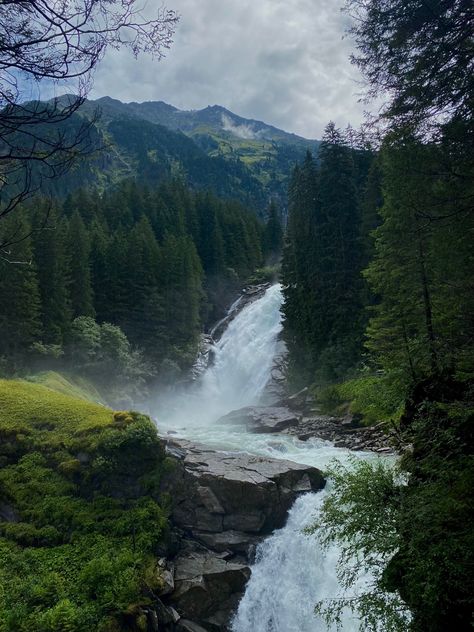 krimml watterfalls in austria Austria Waterfall, Krimml Waterfall, European Nature, Austria Aesthetic, Austria Nature, Europe Nature, Travel Austria, River Forest, Beautiful Locations Nature