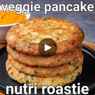 crispy & healthy sooji vegetable pancake - veg roastie recipe | nutri rava veggie pancakes recipe | sooji vegetable pancake: bit.ly/365fgnN schezwan chutney recipe: bit.ly/3tdPUgD | By Hebbar's Kitchen Vegetable Pancake, Veggie Pancakes, Schezwan Chutney, Vegetable Pancakes, Hebbar's Kitchen, Chutney Recipe, Chutney Recipes, Pancake Recipe, Chutney