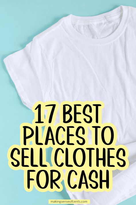 16 Best Places To Sell Clothes For Cash. Here are the 17 best places to sell used clothes online and near you. I've personally made thousands of dollars from selling my old clothes over the years! sell used clothes online, make extra money, selling apps, how to sell used clothes, ways to sell used clothing Best Way To Sell Used Clothes, How To Stage Clothes To Sell Online, Where To Sell Clothes Online, How To Sell Used Clothes Online, Selling Thrifted Clothes, Best Online Clothing Stores For Women, How To Sell Clothes Online, Thrift Shop Aesthetic Name, Selling Clothes Online Photos