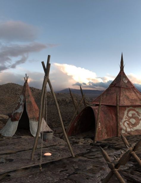 Fantasy Tent Textures Fantasy Tent, Cozy Camping, Tiny House Camper, Apollo Missions, Tent Design, Indian Village, Daz Studio, Inside Design, Ancient Architecture