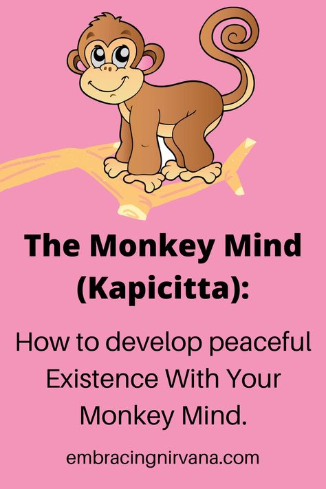 The Monkey Mind Journaling For Mental Health, Mental Health Journaling, Monkey Mind, Wise Mind, Zen Buddha, Improving Mental Health, Quotes Philosophy, Mental Health Recovery, Staying Focused