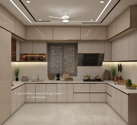 Kitchen U Design, Old Kitchen Renovation, Bedroom Tv Units, Modular Kitchen Colour, Small Kitchen Modular Design, Modular Kitchen Colour Combination, Simple False Ceiling, Kitchen Ceiling Design, Kitchen Wardrobe Design