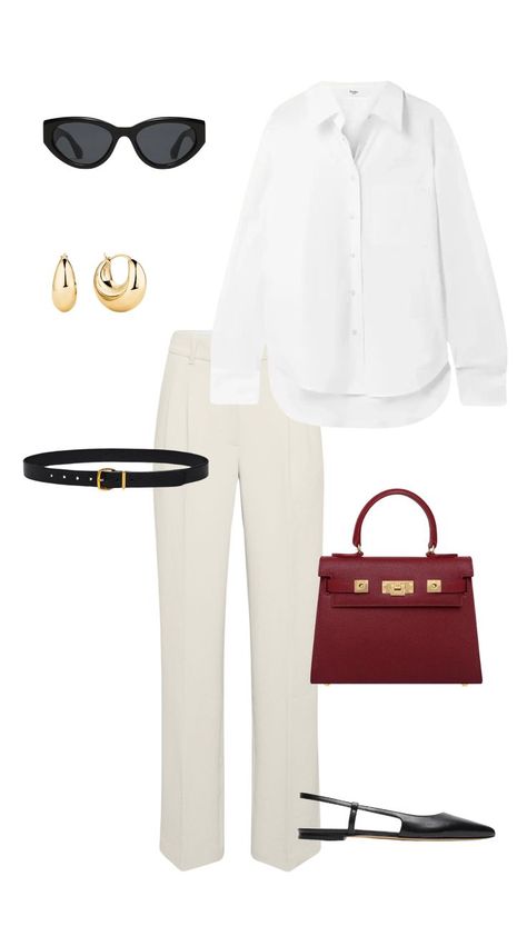 Discover how to take your white button-down from basic to bold with these 8 stylish outfit inspirations. Perfect for any occasion, these looks will ensure you stand out in all the right ways. Classic White Shirt Outfit, White Oxford Shirt Outfit, White Button Down Shirt Outfit, Oxford Shirt Outfit, Style A White Shirt, White Pants Outfit Summer, Work Event Outfit, Event Outfit Ideas, Ivory Outfit