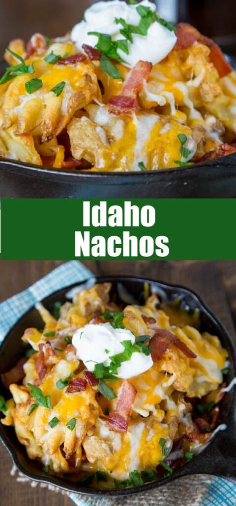 Idaho Nachos, Nacho Fries, Fodmap Meal Plan, Potato Nachos, Crispy Waffle, Granite City, Waffle Fries, Recipes Appetizers, Pizza Bites