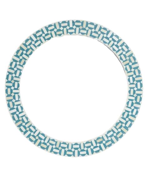 Blue Mirror Frame, Round Home Decor, Living Room Indian, Inlay Mirror, Bone Inlay Mirror, Modern Floral Pattern, Mirror Handmade, Bone Inlay Furniture, Inlay Design