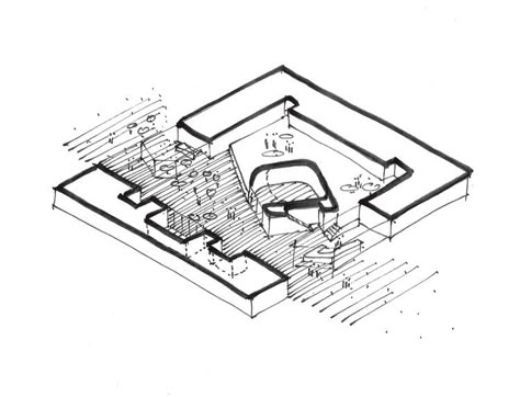 © Henning Larsen Architects Slope Architecture Concept, Architectural References, Sloping Roof, Henning Larsen, Campus Design, Urban Design Concept, Concept Models Architecture, Architecture Concept Diagram, Plans House