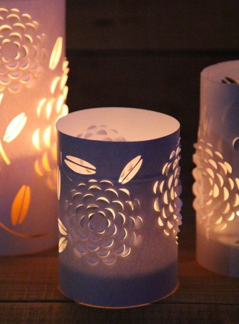 apieceofrainbow23- (7) Candle Covers Diy, Akash Kandil, Diy Paper Lanterns, Lantern Template, Paper Lanterns Diy, Paper Lantern Lights, Lantern Craft, Paper Candle, Candle Cover