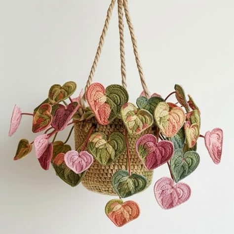 Plantas A Crochet, Crochet Plants, Crochet Garden, Confection Au Crochet, Crochet Leaves, Crochet Plant, Crochet Decoration, Flower Crochet, Crochet Home Decor