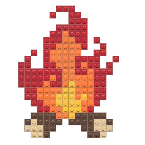 A campfire is a fire at a campsite that provides light and warmth, and heat for cooking. Plastic Canvas Box Patterns, Construction Lego, Tiny Cross Stitch, Pixel Art Templates, Graph Paper Art, Cross Stitch Love, Camp Fire, Beaded Cross Stitch, Pixel Art Design