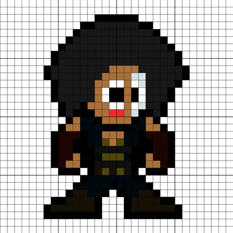 Domino Deadpool 2 Perler Bead Pattern Domino Deadpool, Video Game Crafts, Game Crafts, Deadpool 2, Easy Perler Bead Patterns, Beads Patterns, Fuse Bead Patterns, Beads Designs, Hama Beads Patterns