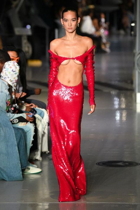 Haute Couture Runway 2023, Laquan Smith 2023, Catwalk Couture, Laquan Smith, Spring Summer 2023, Dresses Cocktail, Sequin Gown, Spring Fashion Trends, 2023 Fashion