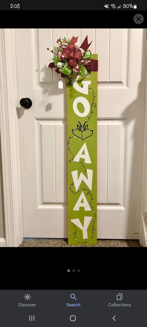 Grinch Sign, Diy Grinch, Grinch Decor, Grinch Crafts, Grinch Decorations, Grinch Christmas Party, Whoville Christmas, Grinch Christmas Decorations, Christmas Porch Decor