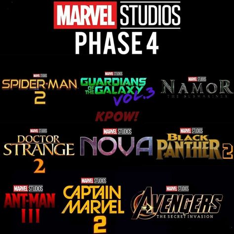 Marvvel phase 4 prediction Mcu Phase 4, Upcoming Marvel Movies, Mark Hoppus, Musica Salsa, Marvel Phases, New Avengers, Phase 4, Marvel Posters, Marvel Vs Dc