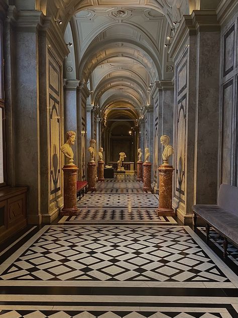 Vienna Art History Museum, Austria Museum, Aesthetic Hall, Dark Academia Architecture, Manifesting Peace, Aesthetic History, Kunsthistorisches Museum Vienna, Kunsthistorisches Museum Wien, Architecture Aesthetic