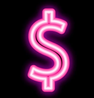 Dollar Sign Icon Aesthetic, Pink Dollar Sign, Banks Icon, Ipad Stuff, Vision 2024, Goth Wallpaper, Wallpaper Iphone Neon, Dollar Sign, Money Sign