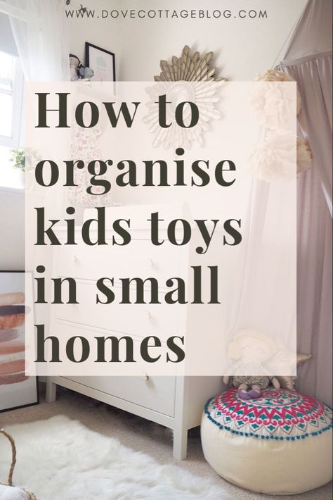 Kids Toy Storage In Small Living Room, Best Toy Storage Ideas Small Spaces, Small Living Toy Storage, Storing Toys In Small Space, Toy Organization For Small Spaces Living Room, How To Store Toys In Living Room, How To Organize Toys In Bedroom, Kids Room Toy Storage Ideas, Kids Toy Organization Small Spaces