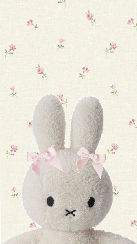 wallpaper coquette miffy pink bows 🎀 Wallpaper Handphone Simple, Coquette Bunny Wallpaper, Cute Miffy Wallpaper, Pink Miffy Wallpaper, Miffy Lockscreen, Miffy Background, Miffy Wallpaper Iphone, Coquette Lockscreen, Miffy Pink