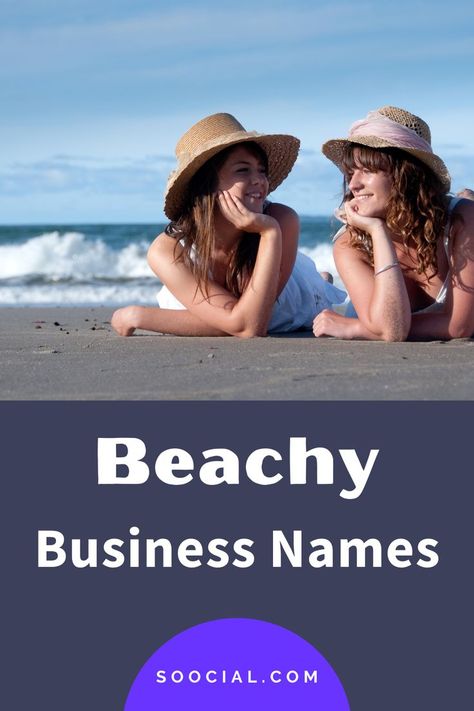 Ocean Business Names, Beachy Business Names, Beachy Clothes, New Business Names, Coffee Shop Names, Store Names Ideas, Seaside Shops, Beach Words, Shop Name Ideas