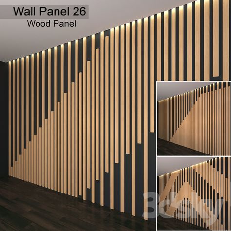 Wall Panel 26 Wooden Wardrobe Design, Wood Wall Panel, Tv Fal, Wood Wall Design, Feature Wall Design, Wood Slat Wall, Wood Wall Art Diy, Wooden Wall Panels, Wood Accent Wall