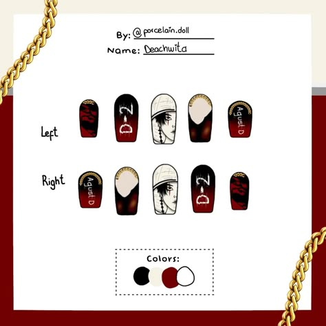 #bts #daechwitasuga #daechwita #btssuga #agustd #agustd2 #bangtansonyeondan #bangtanboys #nails #nailsbts #uñas Daechwita Nails, Yoongi Nails Ideas, Suga Inspired Nails, Agust D Nails Designs, Agust D Nail Art, Agust D Nails, Bts Nails Designs, Bts Nails, Army Nails