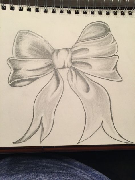 Perfect bow Pencil Shaded Drawings, Shading Drawings Easy, Free Draw Ideas, Things To Draw With Pencil, Easy Shaded Drawings, Shading Drawings, Flower Sketches Simple Pencil, Shaded Drawings, Bow Sketch