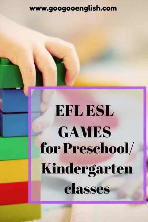 Language Games For Kindergarten, Preschool Esl Games, Eld Activities Kindergarten, Kindergarten Ell Activities, Esl For Kindergarten, Montessori Esl Activities, English Games For Preschoolers, Vocabulary Games For Kindergarten, Preschool Esl Activities