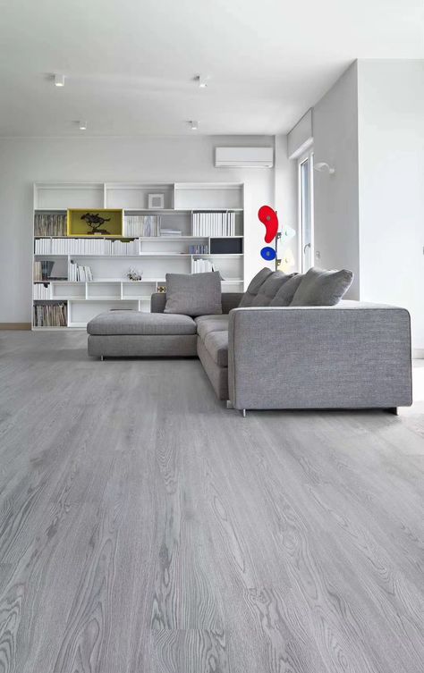 Grey Timber Flooring, White Wall Grey Floor, Grey Floors White Walls, White Walls Grey Floor, Grey Laminate Flooring Living Room, Grey Floor Tiles Living Room, Grey Wood Floors Living Room, Grey Tiles Living Room, Laminate Living Room