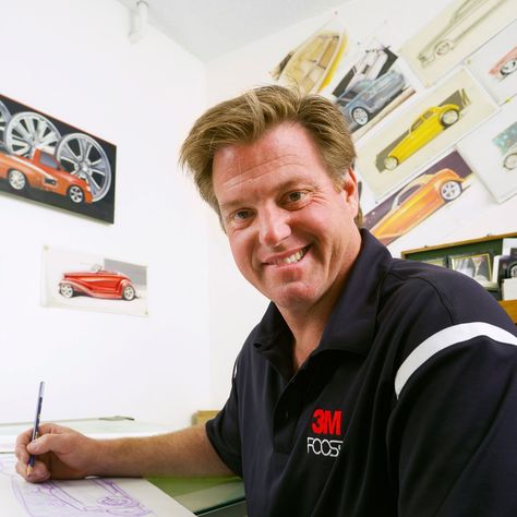 Cartoon Car Drawing, Truck Graphics, Crazy Cars, Chip Foose, Usa People, Classic Car Restoration, Foose, Car Restoration, Insurance Companies