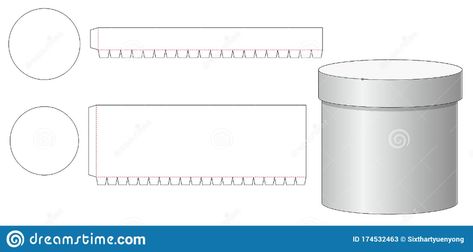 Illustration about Round box and lid die cut template desig. Illustration of closeup, object, blank - 174532463 Box Layout, Round Box, Graphic Design Projects, Box With Lid, Design Illustration, Design Projects, Tampa, Close Up, Template Design